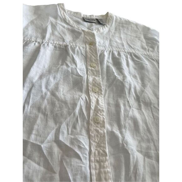 Chico’s 100% Linen Button-Front Shirt size 2 (12-14) - Picture 10 of 13